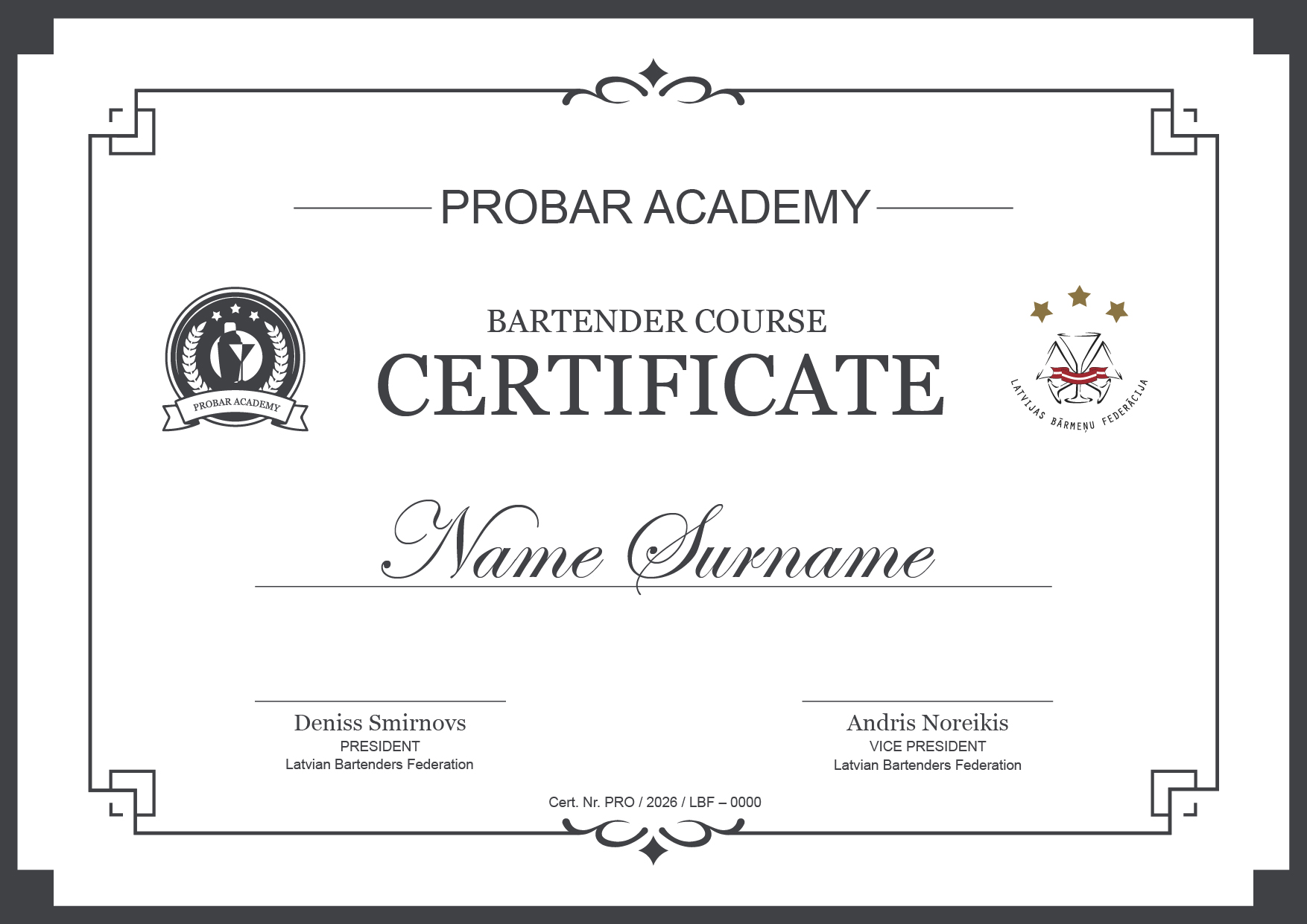 Certificate 2