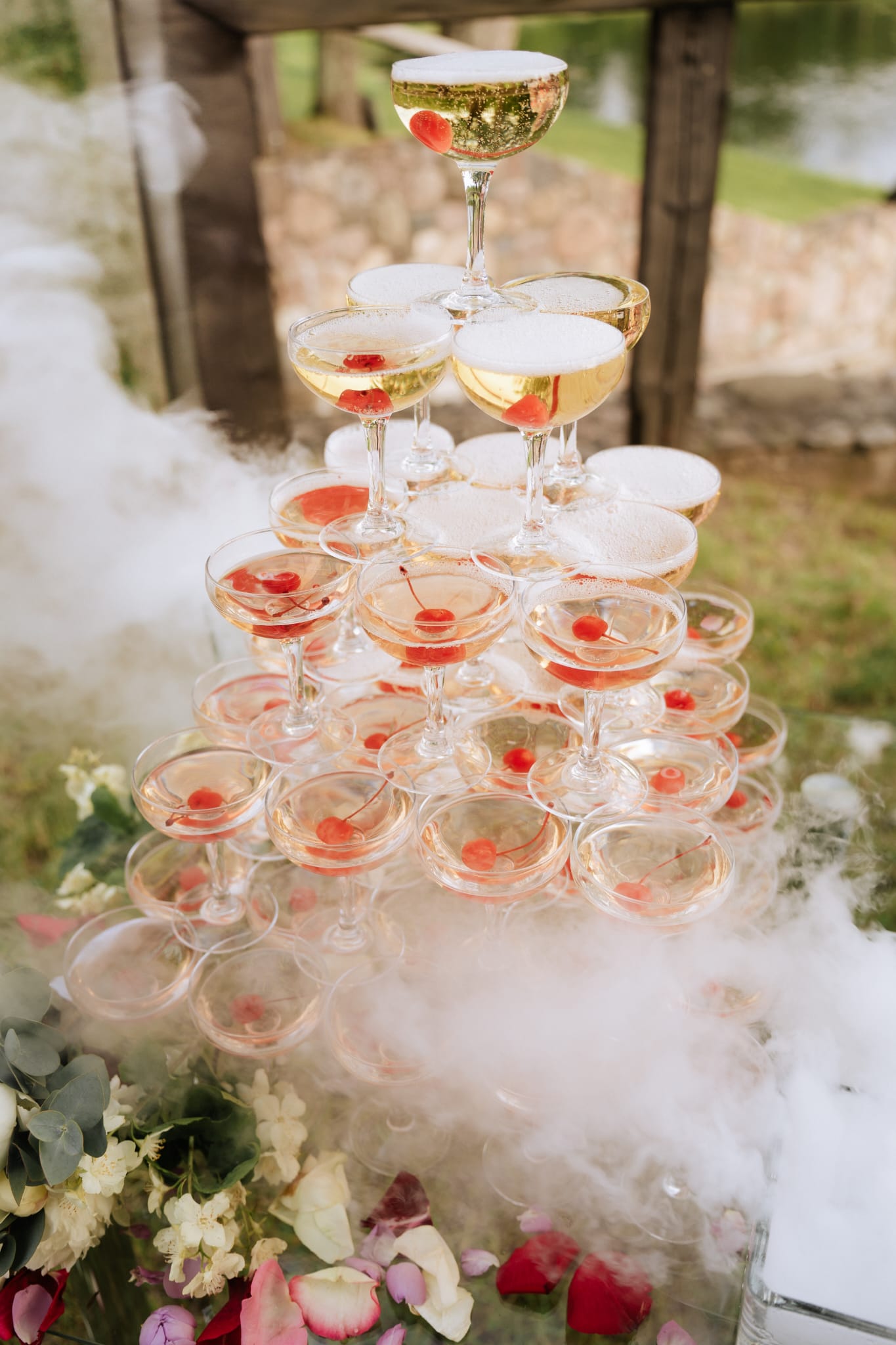 Champagne tower
